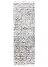 Chemex Preproga Aztec Pločnik Boho Shaggy Z Resicami Fa60A Ejf Kremna Siva 60x200 cm
