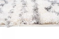 Chemex Preproga Aztec Pločnik Boho Shaggy Z Resicami Fn28D Ejf Kremna Siva 70x200 cm