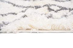 Chemex Preproga Aztec Pločnik Boho Shaggy Z Resicami Fn30A Ejf Kremna Siva 70x200 cm
