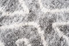 Chemex Preproga Aztec Pločnik Boho Shaggy Z Resicami Fn30A Ejf Kremna Siva 70x200 cm
