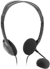 Defender slušalke Aura 102, črni, 1.8 m kabel