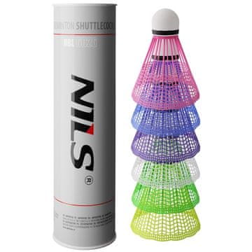 NILS žogice za badminton NBL6026 multicolor 6 ks
