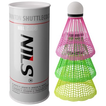 NILS žogice za badminton NBL6103 multicolor 3 ks
