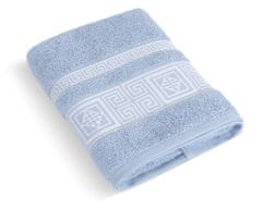 Frotirna brisača in kopalna brisača Greek Collection - Brisača - 70x140 cm - svetlo modra