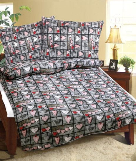 Platneni krep - 140x200, 70x90 cm - Srce