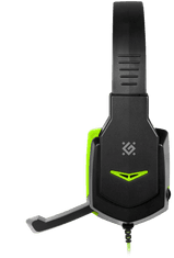 Defender Warhead G-320 gaming slušalke , črni + zeleni, 1.8 m kabel