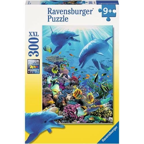 Ravensburger sestavljanka Podvodne norčije delfinov, 300 kosov