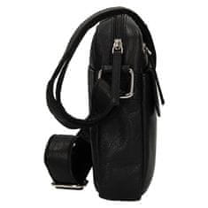 Lagen Moška usnjena crossbody torba