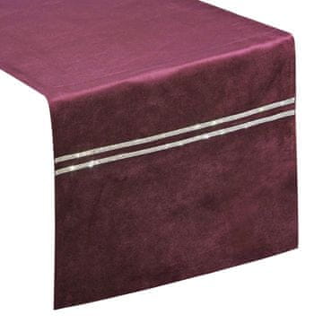 Eurofirany Eleganten tekač iz mehkega materiala 35 cm x 180 cm