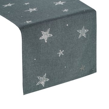 Eurofirany Božični namizni tekač v navadni barvi 33 cm x 180 cm