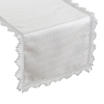 Eurofirany Eleganten namizni tekač v platnenem prepletu 40 cm x 180 cm