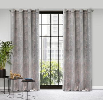 Eurofirany Zavesa iz žameta iz zbirke pierre 140 cm x 250 cm