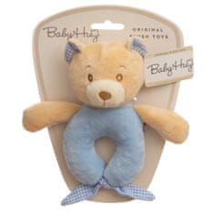 Baby Hug ropotulja, medvedek, 15 cm, modra