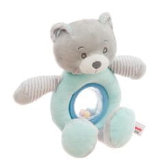 Baby Hug ropotulja, medvedek, 24 cm, modra