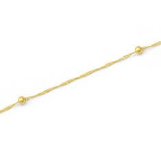 Beneto Exclusive Elegantna zlata zapestnica z žogicami Lambada AUB0004 (Dolžina 19 cm)