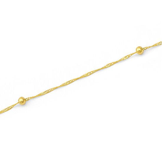 Beneto Exclusive Elegantna zlata zapestnica z žogicami Lambada AUB0004