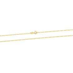 Beneto Exclusive Sodobna zlata veriga Figaro AUS0012-G (Dolžina 42 cm)