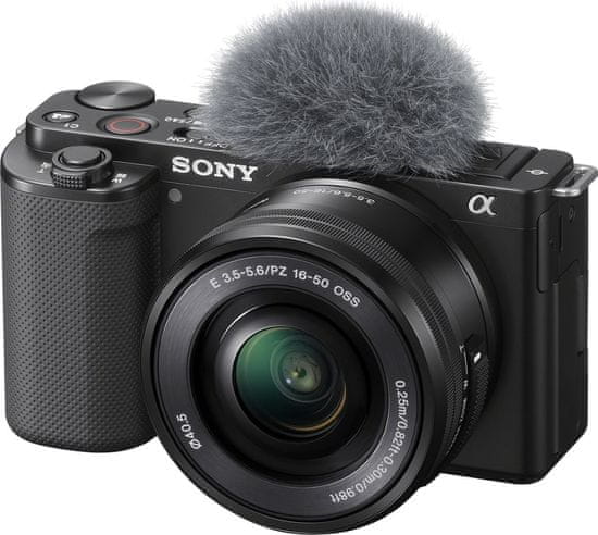 Sony ZV-E10 fotoaparat z izmenljivim objektivom + 16–50 mm ZOOM objektiv