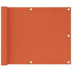 Vidaxl Balkonsko platno oranžno 75x300 cm HDPE