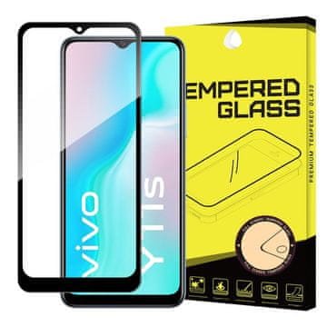 MG Full Glue Super Tough zaščitno steklo za Vivo Y11s, črna