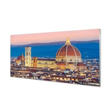 tulup.si Steklena slika Italija katedrala panorama noč 2 obešalnika