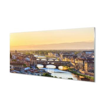 tulup.si Steklena slika Italija sunrise panorama 4 obešalnika