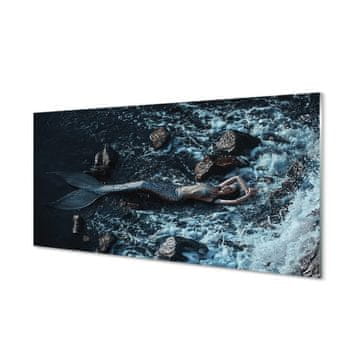 tulup.si Steklena slika Morska sirena 4 obešalnika