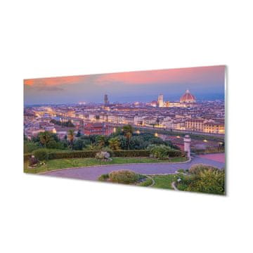 tulup.si Steklena slika Reka italija panorama 4 obešalnika