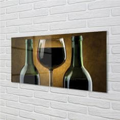tulup.si Slika na steklu 2 steklenici vina stekla 100x50 cm 4 obešalnika