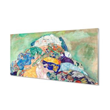 tulup.si Slika na steklu Abstraktna umetnost dojenček 4 obešalnika