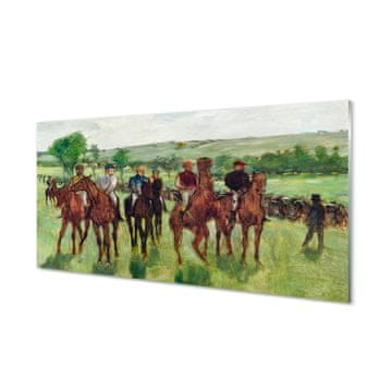 tulup.si Slika na steklu Art jahanje 4 obešalnika