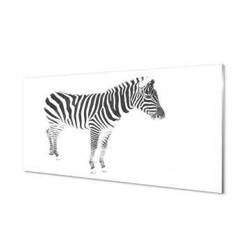 tulup.si Slika na akrilnem steklu Poslikano zebra 4 obešalnika