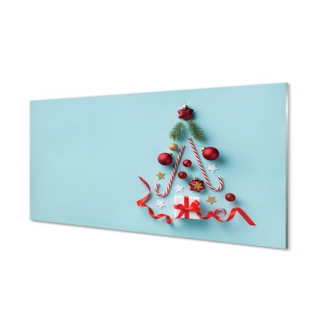 tulup.si Slika na akrilnem steklu Darilni baubles sladkarije dekoracije 2 obešalnika