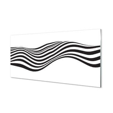 tulup.si Slika na akrilnem steklu Zebra stripes val 4 obešalnika
