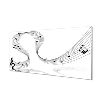 tulup.si Slika na akrilnem steklu Treble clef 4 obešalnika