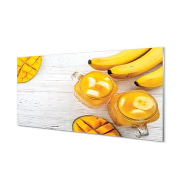 tulup.si Slika na steklu Mango banana smoothie 4 obešalnika
