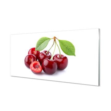 tulup.si Slika na steklu Češnje 4 obešalnika