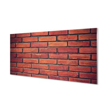 tulup.si Slika na steklu Brick kamniti zid 2 obešalnika