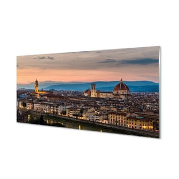 tulup.si Steklena slika Italija panorama cathedral gore 2 obešalnika
