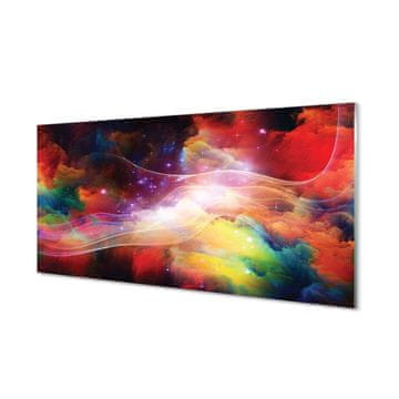 tulup.si Steklena slika Fraktali abstract wave 2 obešalnika
