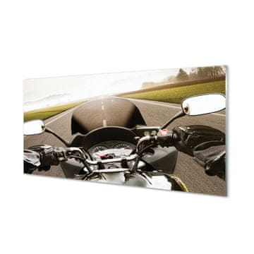 tulup.si Slika na akrilnem steklu Motorcycle cesta nebo vrh 2 obešalnika