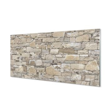 tulup.si Slika na akrilnem steklu Kamniti zid zid 4 obešalnika