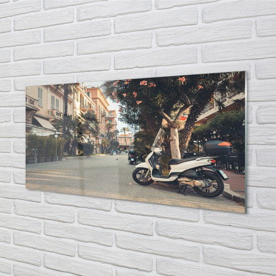 tulup.si Slika na akrilnem steklu Motocikli mesto palm poletja