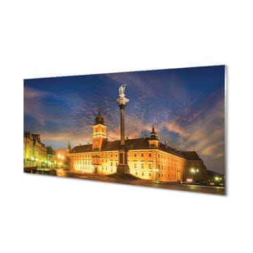 tulup.si Slika na akrilnem steklu Varšava old town sunset 2 obešalnika