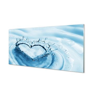 tulup.si Slika na akrilnem steklu Voda pade srce 2 obešalnika