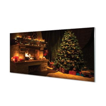 tulup.si Slika na akrilnem steklu Okraski za božično drevesce kamin darila 2 obešalnika