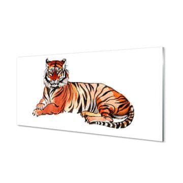tulup.si Slika na akrilnem steklu Poslikano tiger 2 obešalnika