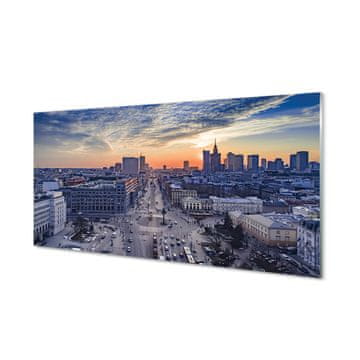 tulup.si Slika na akrilnem steklu Varšave nebotičnikov sunset 4 obešalnika