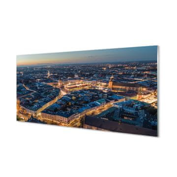 tulup.si Slika na akrilnem steklu Krakov nočna panorama 2 obešalnika