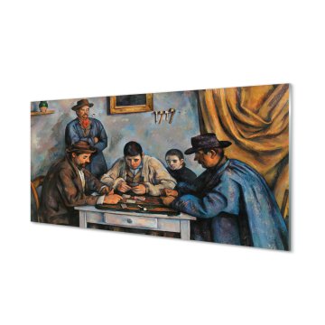 tulup.si Slika na akrilnem steklu Art igra s kartami 4 obešalnika